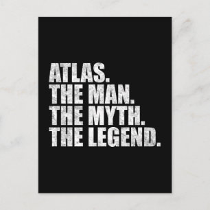 Cartão Postal Nome Atlas, Atlas O Homem O Mito A Lenda