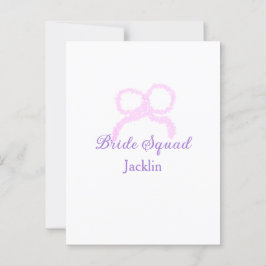 Cartão Postal Nome da dama do arco de estrela do pelotão cor-de-