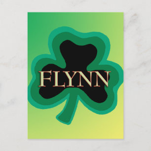 Cartão Postal Nome da família Flynn