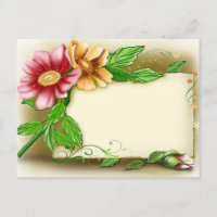 Nome de etiqueta de flores