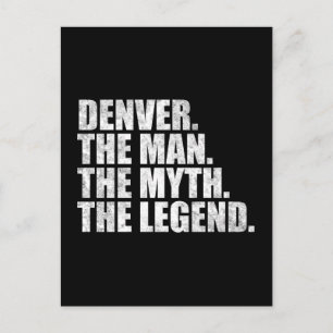 Cartão Postal Nome Denver, Denver O Homem O Mito A Lenda