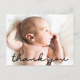 Cartão Postal Nome do bebê do Mod e Nascimento da Foto