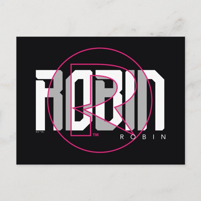 Cartão Postal Nome Gráfico Robin Hi-Tech (Frente)
