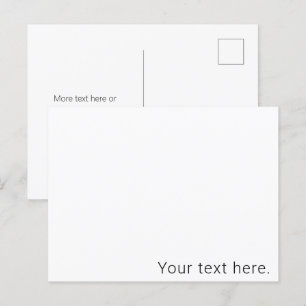 Cartão Postal Nome minimalista simples e editável ou outro texto