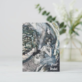 Cartão Postal Nome personalizado "Pérola" - Arte feminina por Mi