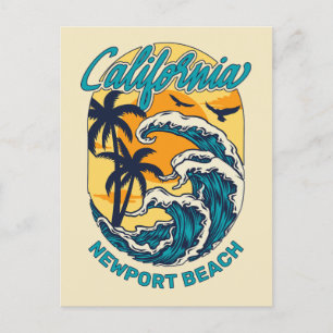 Cartão Postal Nome Personalizado / Texto Navegação na Califórnia