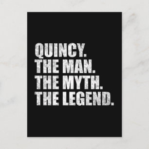 Cartão Postal Nome Quincy, Quincy O Homem O Mito A Lenda