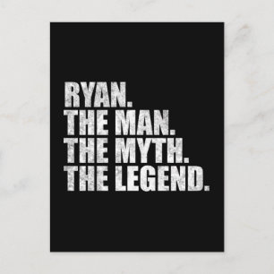 Cartão Postal Nome Ryan, Ryan O Homem O Mito A Lenda