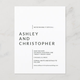 Cartão Postal Nomes Isolados Minimalistas Magnéticos Salvar a Da