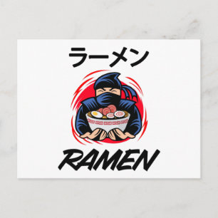 Cartão Postal Noodles Anime Manga Funny Cute Japan Otaku Ninja