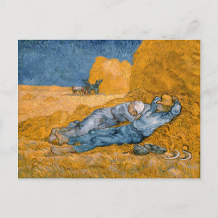 Cartão Postal Noon, Descanse Do Trabalho Depois De Millet Vincen
