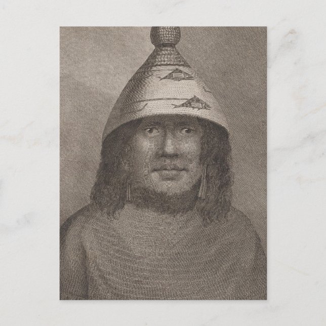 Cartão Postal Nootka Woman, Colúmbia Britânica (Frente)