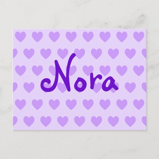 Cartão Postal Nora em Roxo (Frente)