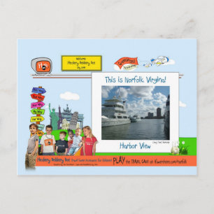 Cartão Postal Norfolk, VA! Exibição de Hábor