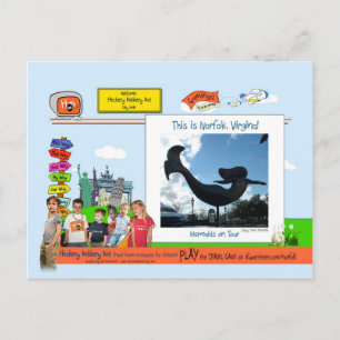 Cartão Postal Norfolk, VA! Sereias em Tour