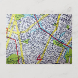 Cartão Postal Norfolk, VA Vintage Map