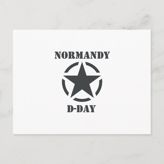Cartão Postal Normandy D-Day (Frente)