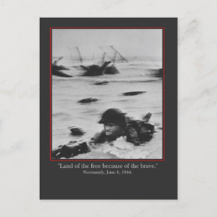 Cartão Postal Normandy, June 6, 1944 - WW2 British Soldier