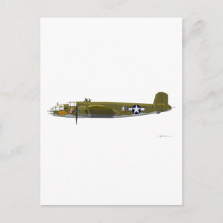 Cartão Postal Norte-Americano B-25J Mitchell