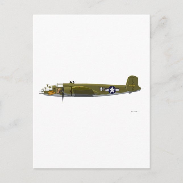 Cartão Postal Norte-Americano B-25J Mitchell (Frente)