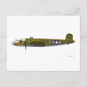 Cartão Postal Norte-Americano B-25J Mitchell
