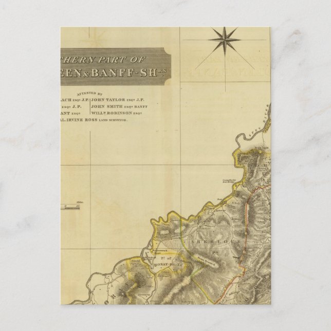 Cartão Postal Norte de Aberdeen, Banff (Frente)