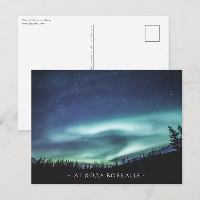 Cartão postal Norte Lights (Frente/Verso)