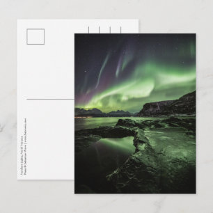 Cartão Postal Norte Lights Noruega