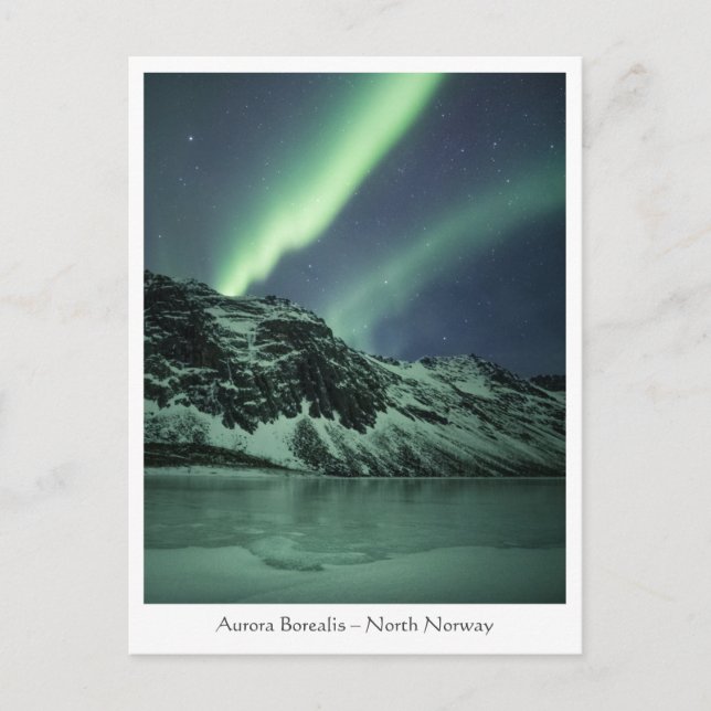 Cartão Postal Norte Lights Noruega (Frente)