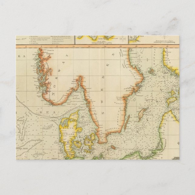 Cartão Postal Norte, mares Bálticos (Frente)