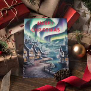 Cartão Postal Norte voa sobre o encantador Natal da Casa