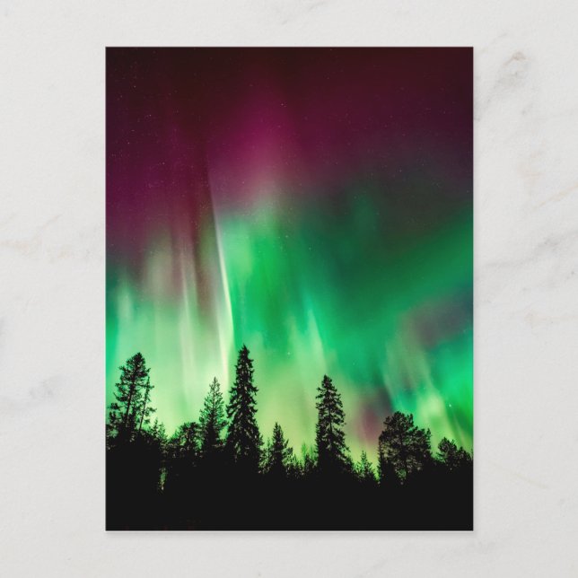 Cartão Postal Nortes Aurora borealis (Frente)