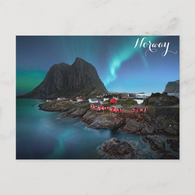 Cartão Postal Nortes Aurora Borealis (Frente)