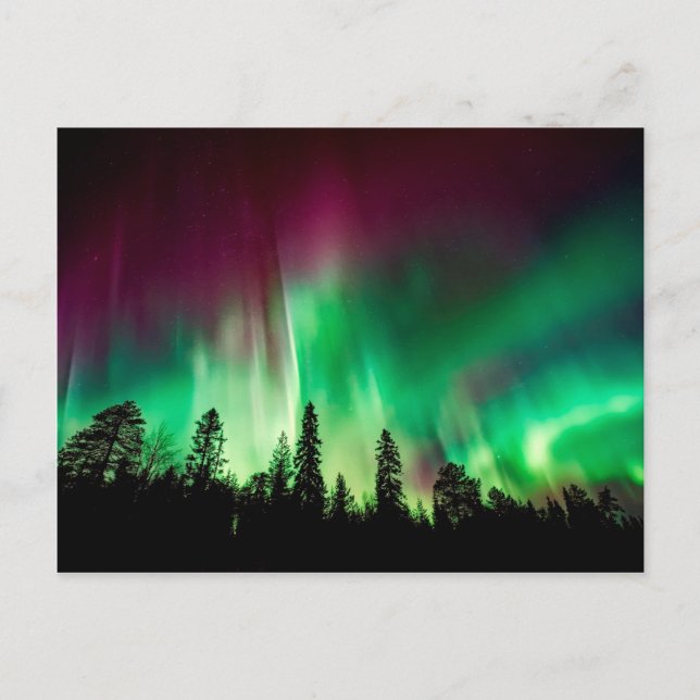 Cartão Postal Nortes Aurora borealis (Frente)