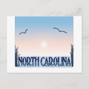 Cartão Postal North Carolina Airbrush Sunset