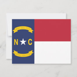 Cartão Postal North Carolina State Flag Old North