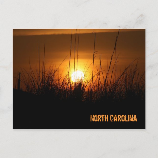 Cartão Postal North Carolina Sunset (Frente)