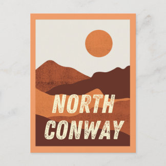 Cartão Postal North Conway, New Hampshire Mountain Postcard