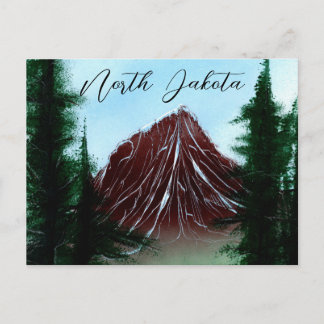 Cartão Postal North Dakota Mountain Runoff