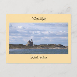 Cartão Postal North Light Lighthouse Rhode Island Postcard