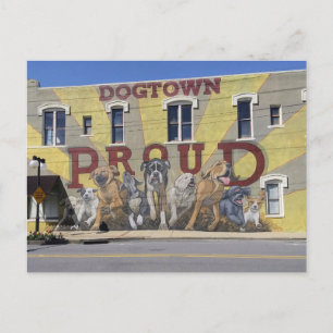 Cartão Postal North Little Rock, AR: Mural Orgulhoso de Dogtown