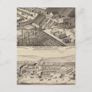 Cartão Postal North Western Mills of Hersey, Minnesota