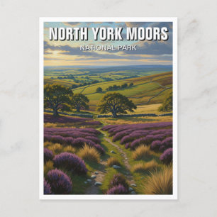 Cartão Postal North York Moors National Park Inglaterra