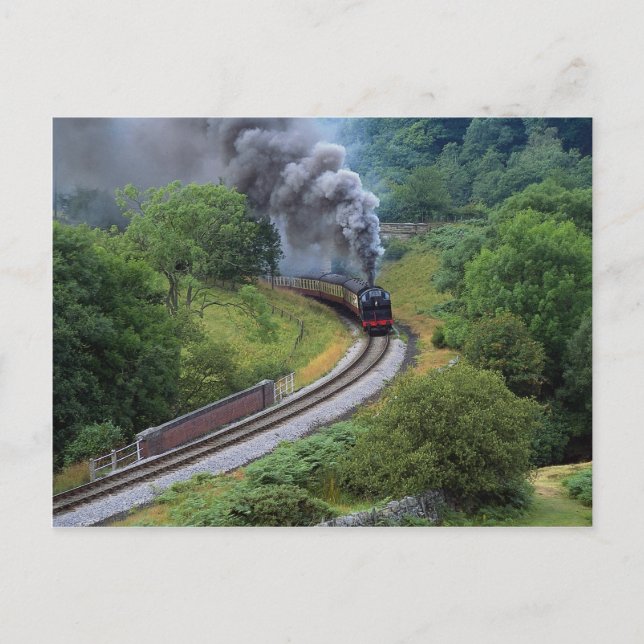 Cartão Postal North Yorkshire Moors Rail, Inglaterra (Frente)