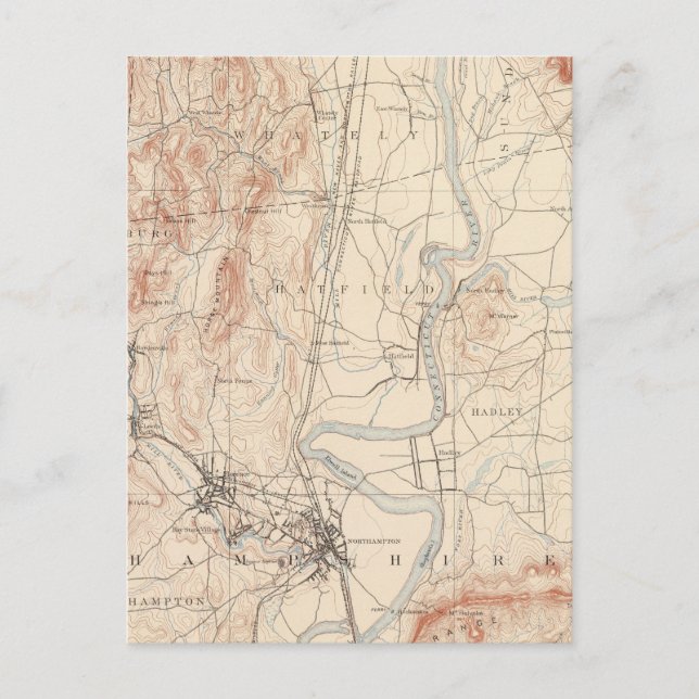 Cartão Postal Northampton, Massachusetts (Frente)