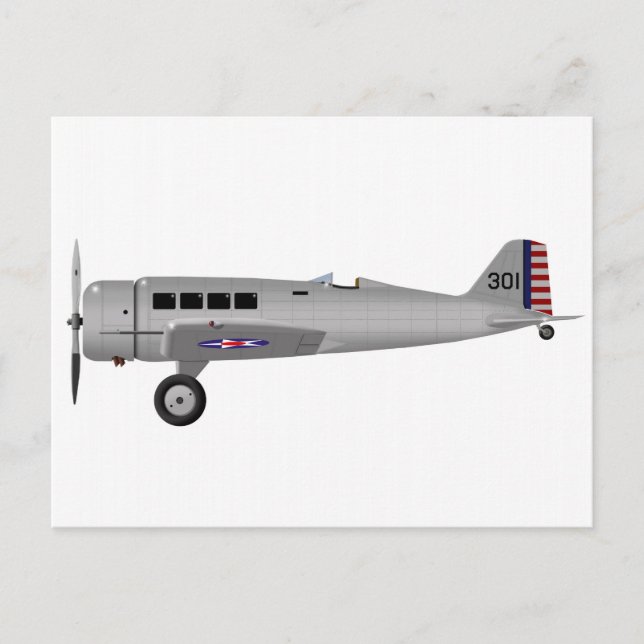 Cartão Postal Northrop Y1C- 19 Alfa (Frente)