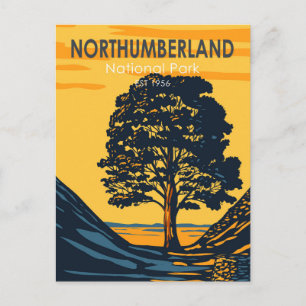 Cartão Postal Northumberland National Park England Vintage