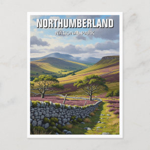 Cartão Postal Northumberland National Park Inglaterra