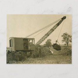 Cartão Postal Northwest Crane and Shovel OPERANDO ENGENHEIRO 4