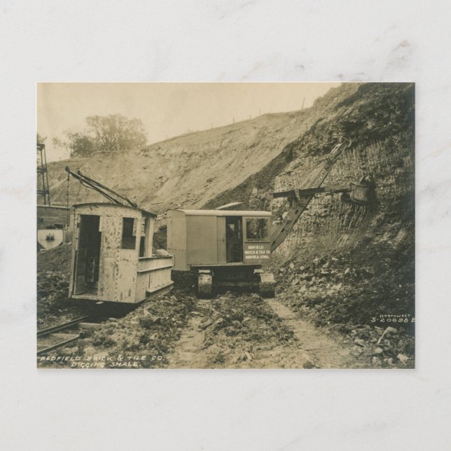 Cartão Postal Northwest Crane and Shovel OPERating ENGENHEIRO 20 (Frente)